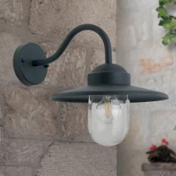 Edward udendørs væglampe i vintagestil antracit