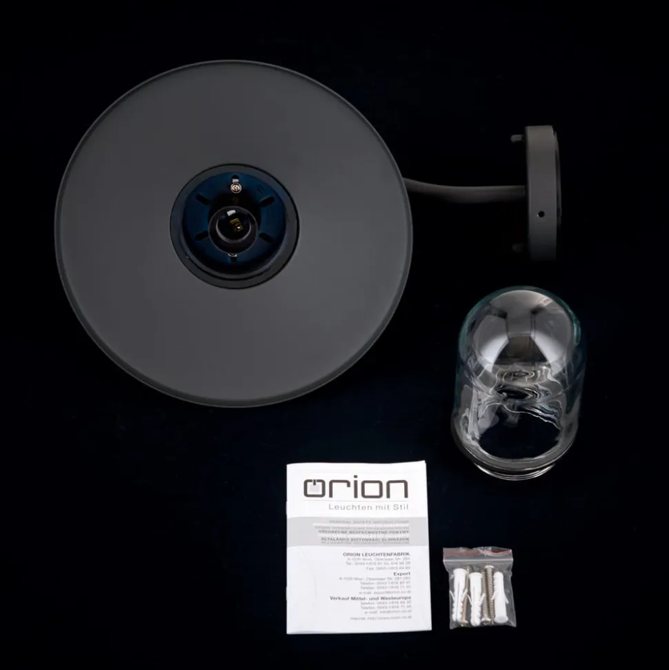 Edward udendørs væglampe i vintagestil antracit