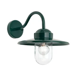 Edward udendørs væglampe i vintagestil mørkegrøn