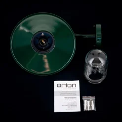 Edward udendørs væglampe i vintagestil mørkegrøn