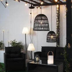 E27-fatning med Ute-kabel, 5 m, sort