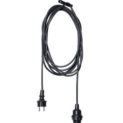 E27-fatning med Ute-kabel, 5 m, hvid