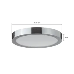 EGLO connect Fueva-C loftlampe rund 30 cm krom