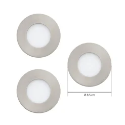 EGLO connect Fueva-C spot 3 x 3 W RGBW nikkel