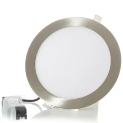 EGLO connect LED indbygningslampe Fueva-C, Ø 22,5 cm, nikkel