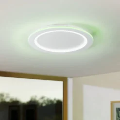 EGLO connect LED-loftlampe Padrogiano-Z, Ø 60 cm, hvid