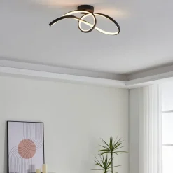 EGLO connect LED-loftlampe Calarossa-Z, sort, aluminium