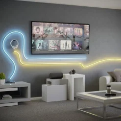 EGLO connect LED-Strip Neon Stripe-Z, 5 M., RGB, CCT, hvid