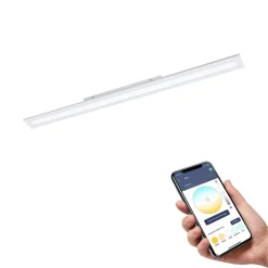EGLO connect Salobrena-Z LED-loftslampe, 120x10 cm, hvid