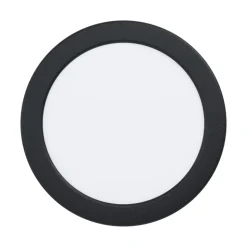 EGLO connect Smart LED-indbygningslampe Fueva 6-Z, sort, Ø16cm