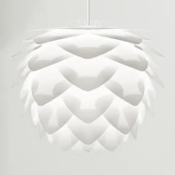 Ekstravagant designet pendellampe Silvia mini hvid