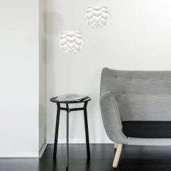 Ekstravagant designet pendellampe Silvia mini hvid
