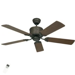 Elegant loftsventilator Eco Elements,brun nøddetræ