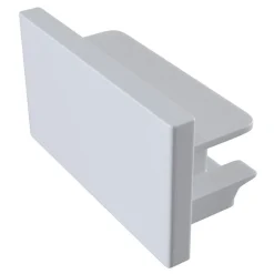 Endekappe Track, 1-faset skinne, hvid