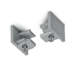 Endekapper til 2-fase skinne DUOline, titanium