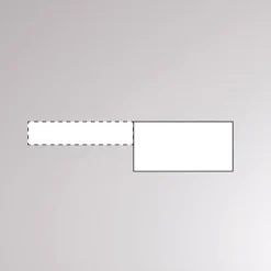 Endetilkobling til Volare-skinne, baldakin, hvid