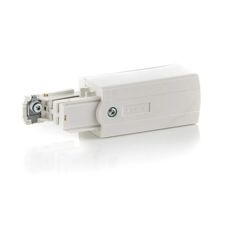 Endetilslutning højre til Noa strømskinne, hvid