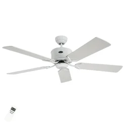 Enkel loftsventilator Eco Elements, hvid-grå