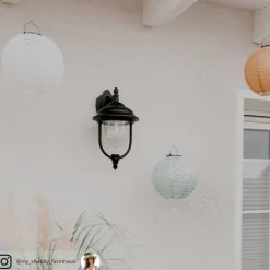 Enkel udendørs væglampe 