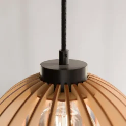 Envostar Clay hængelampe birkeplywood 3 lyskilder rund