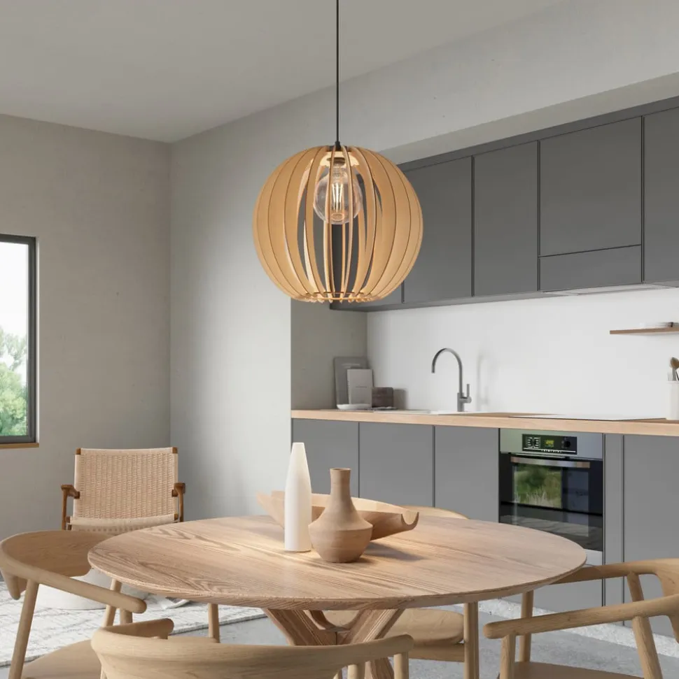 Envostar Clay hængelampe birkeplywood Ø 40 cm