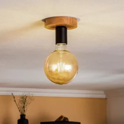 Envostar Esan loftlampe i bøgetræ 1 lyskilde