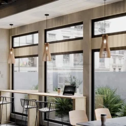 Envostar Furn pendel, birkekrydsfiner, 1fl