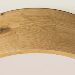 Envostar Kerio loftlampe, Ø 27 cm, naturrøget eg