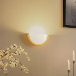 Envostar Kris væglampe bredde 27,5 cm fyr natur