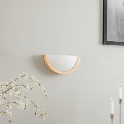 Envostar Kris væglampe bredde 27,5 cm fyr natur