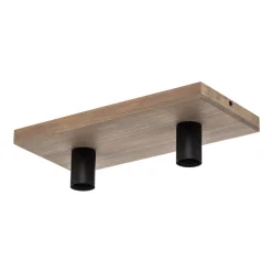 Envostar Lobo loftslampe 2fl. fyrretræsgrå