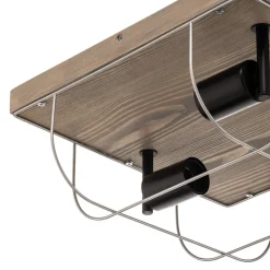 Envostar Neptuna loftslampe, firkantet, 3-lys.