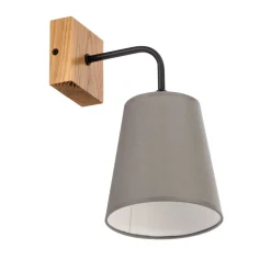 Envostar Risco væglampe 1-lys stofskærm grå