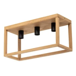 Envostar Rowan loftslampe i egetræ, 3fl