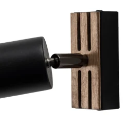 Envostar Tino vægspot 1 lyskilde sort/træ