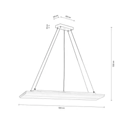 Envostar Tribe LED-hængelampe, mørk fyr