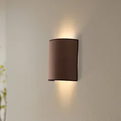 Envostar væglampe Idun brun højde 24 cm naturmateriale vegansk