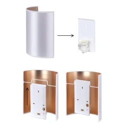 Envostar væglampe Idun brun højde 24 cm naturmateriale vegansk