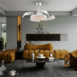 Enzo LED-loftventilator, dæmpbar, CCT, hvid