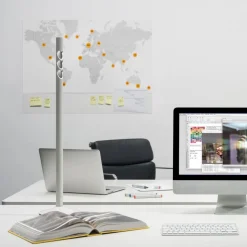 ERCO Lucy LED-bordlampe med fod, hvid 930