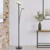 Ernst LED-gulvlampe med flexarm, sort
