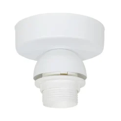 Euluna loftlampe Boho Jute, naturbrun/hvid, Ø 45 cm