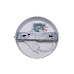 Euluna loftlampe Boho Jute, naturbrun/hvid, Ø 45 cm