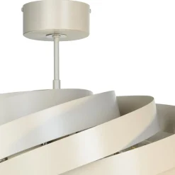 Euluna loftlampe Vento, beige, Ø 60 cm
