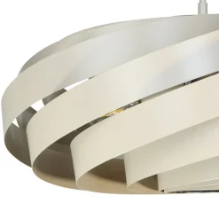Euluna loftlampe Vento, beige, Ø 60 cm