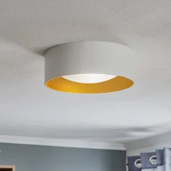 Euluna Moss loftlampe, hvid/guld