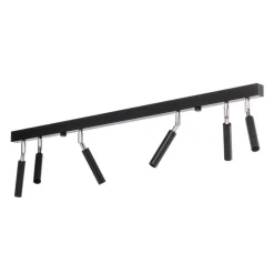 Euluna Nicanor loftspot sort/krom 6 lyskilder