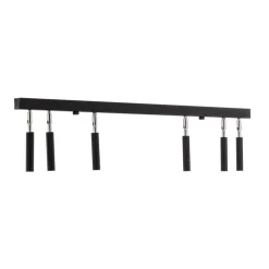 Euluna Nicanor loftspot sort/krom 6 lyskilder