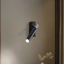 Euluna Nicanor vægspot, sort/krom