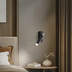 Euluna Nicanor vægspot, sort/krom